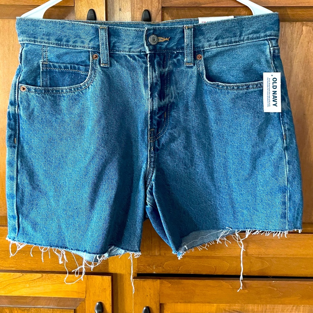 Old Navy Slouchy Straight High Rise Jean Shorts